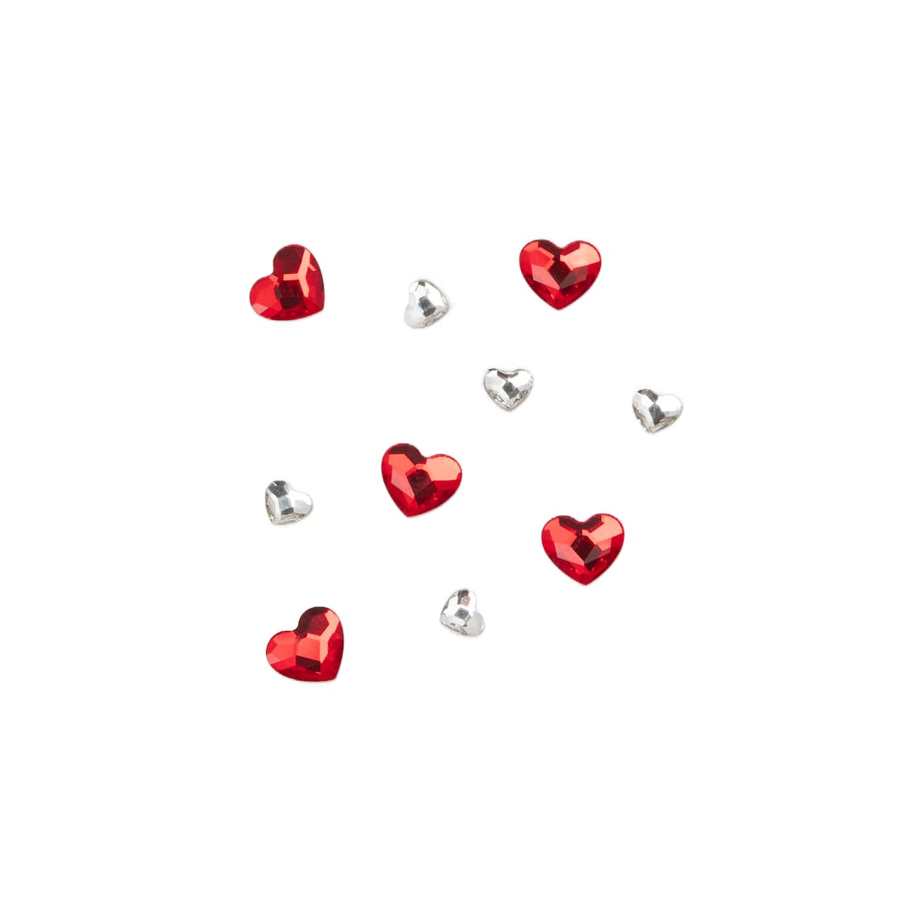 Crystal &#x26; Light Siam Heart Glue-On Austrian Crystal Mix by Bead Landing&#x2122;, 10ct.